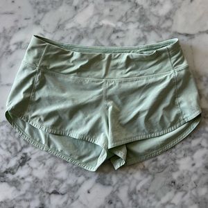 Lululemon Speed Up short Green